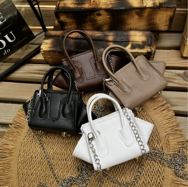 کیف مینی بگ دخترانه فانتزی با بند زنجیری